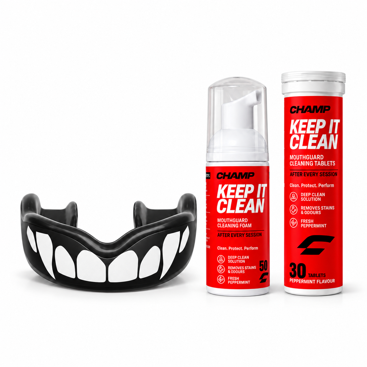 CHAMP XtremeGUARD Mouthguard with Keep It Clean Care Kit
