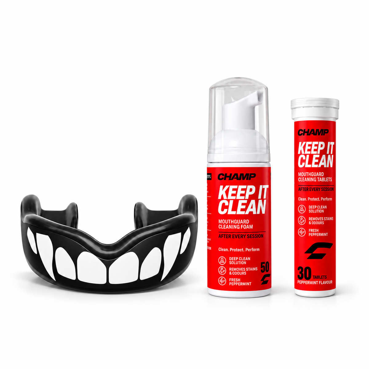 CHAMP XtremeGUARD Mouthguard with Keep It Clean Care Kit